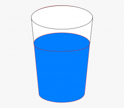 Glass Water Full Clear Blue - Water Cup Clip Art #1991820 ...