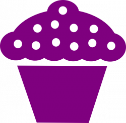 Cupcake Black Violeta Clip Art at Clker.com - vector clip art online ...