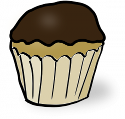Chocolate Iced Cupcake Clip Art at Clker.com - vector clip art ...