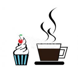 Coffee With Cherry Cupcake premium clipart - ClipartLogo.com