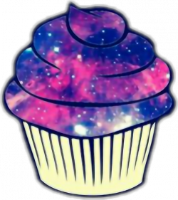 cupcake galaxy purple