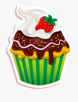 Cupcake Clipart Gourmet Cupcake - Рисунок Пирожное #595170 ...