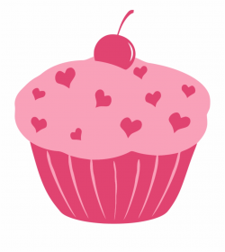 Heart Cupcake Clipart Png - Pink Cupcake Clipart Png ...