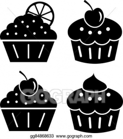 Vector Illustration - Cupcake icon. EPS Clipart gg84868633 ...