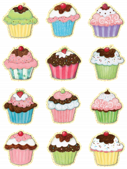 Cupcakes Mini Accents from Susan Winget | Cupcake clipart ...