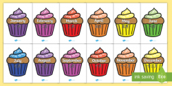 Birthday cupcakes clipart with months 5 » Clipart Portal