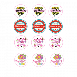 Happy Mothers Day Cupcake Toppers