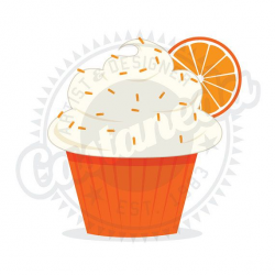 Orange Cupcake clipart by GLORIACASTANEDA on Etsy, $1.25 ...