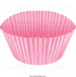 Cuisine Clipart of a Pink Cupcake Paper Liner by Graphics RF ...