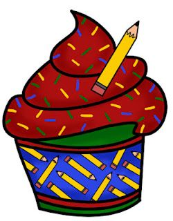 Free Back-to-School Cupcake Clipart!} | school - Education ...