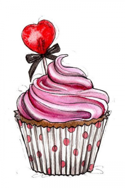 pink cupcake - made with strawberries, raspberries and love ...