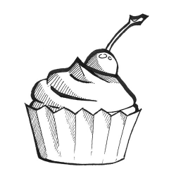 Download draw a cupcake clipart Cupcake Tart Sketch ...