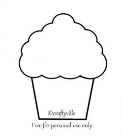 Printable Cupcake Template | teaching things | Cupcake ...
