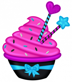 Lacarolita_Sweet Heart Cupcake2.png | Pinterest | Clip art, Cake and ...