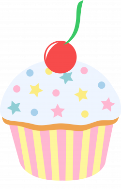 White Cupcake With Cute Sprinkles | Educational | Cupcake ...
