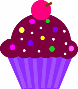 Cupcake Purple Clip Art at Clker.com - vector clip art online ...