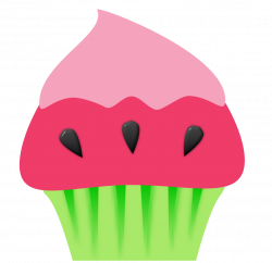 watermelon-cupcake-graphic - b a k e a h o l i cb a k e a h o l i c