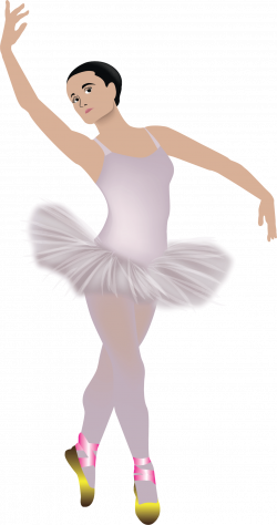 Clipart - Pink Tutu Wearing Ballerina