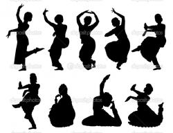 Black Dancer Silhouettes of Women | Indian women dancing ...