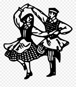Ukraine Clipart Folk Dance - Folk Dance Clipart Black And ...