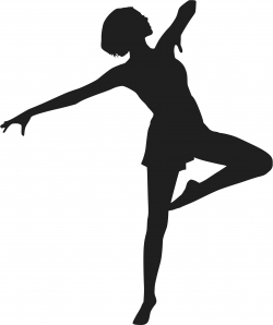 Dance Jazz Dancer Silhouette Clip Art free image