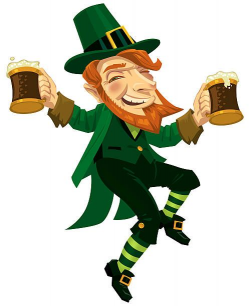 Dancing, Drinking Leprechaun | St Patricks Day Clip Art ...