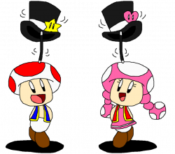 Tap Dancing with Toad and Toadette by PokeGirlRULES on DeviantArt