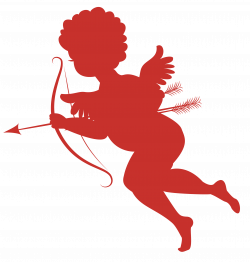 Red Cupid Silhouettes PNG Picture | Gallery Yopriceville - High ...