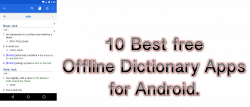 10 Best free Offline Dictionary Apps for Android - Tele Trick Mania