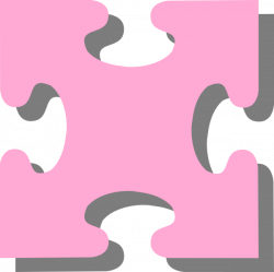 Pink Jigsaw Puzzle Clip Art at Clker.com - vector clip art online ...