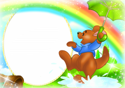 Transparent Kids PNG Frame with Kanga Winnie the Pooh | Gallery ...