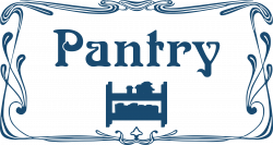 Clipart - Pantry door sign