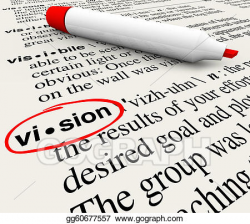 Drawing - Vision word dictionary definition leadership ...