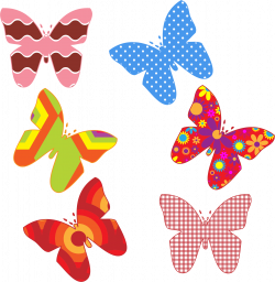 28+ Collection of Colorful Butterfly Designs Clipart | High quality ...