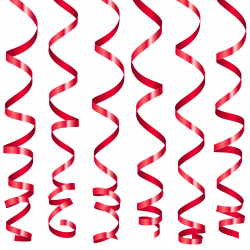 Red Curly Ribbons PNG Clipart Image | Gallery Yopriceville - High ...