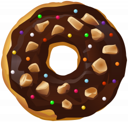 Chocolate Donut Transparent PNG Clip Art Image | Gallery ...