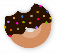 Clipart - Delicious Donut With Chocolate