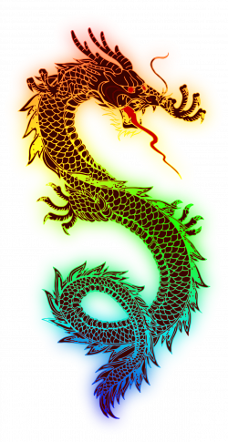 Clipart - Rainbow Dragon