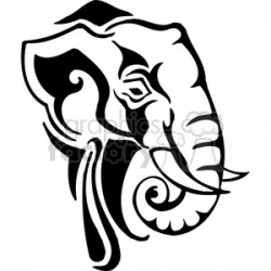 elephant logo design clipart. Royalty-free clipart # 385489