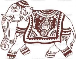 Elephant Clip Art Free | Indian domestic elephant design ...