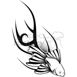 fish tattoo design clipart. Royalty-free clipart # 377642