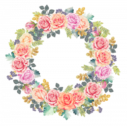 Dreaming Rose Garden WREATH 1 - AurAandTheCat.png | Pinterest ...