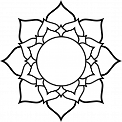 clipartist.info Lotus black white line art tattoo tatoo flower SVG ...