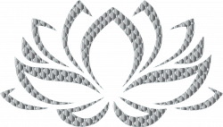 Clipart - Chrome Lotus Flower No Background