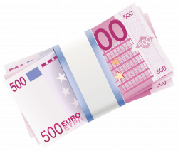 500 Euro Wads Transparent PNG Clip Art Image | Gallery Yopriceville ...
