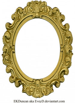 Ornate Gold Frame - Oval 1 by ~EveyD on deviantART | Manualidades ...