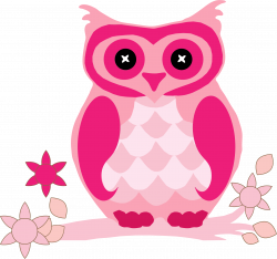 Clipart - Pink Owl