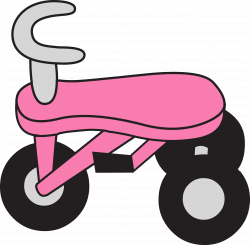 Little Pink Tricycle Clipart - Free Clip Art