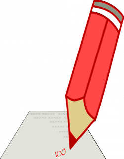 Clipart - Red Pencil