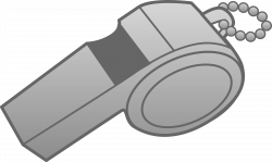 Silver Whistle Design - Free Clip Art